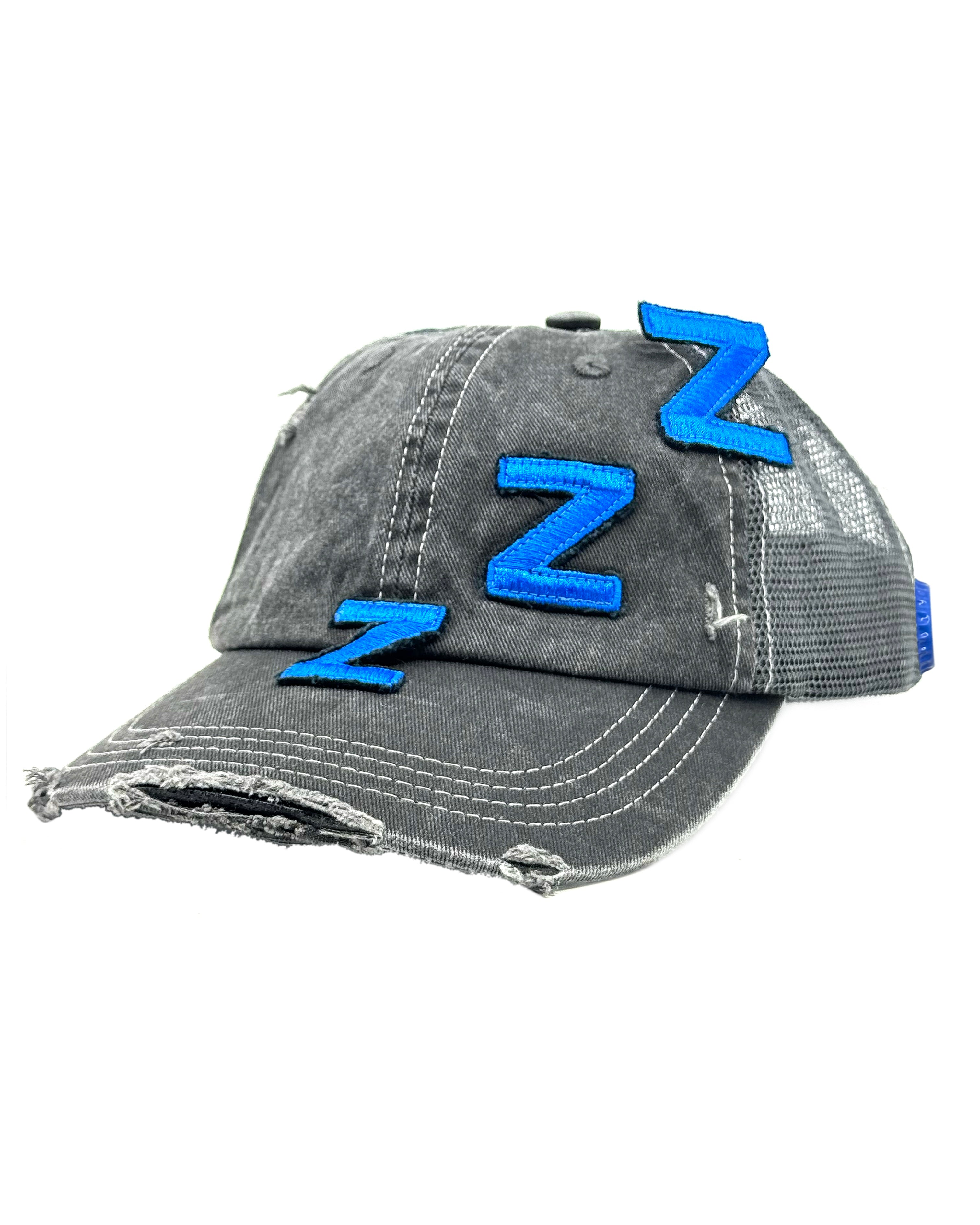 シンゾーン Good Luck & Have Fun CAP 06 GRAY ZZZ TRUCKER HAT – RUGSODA