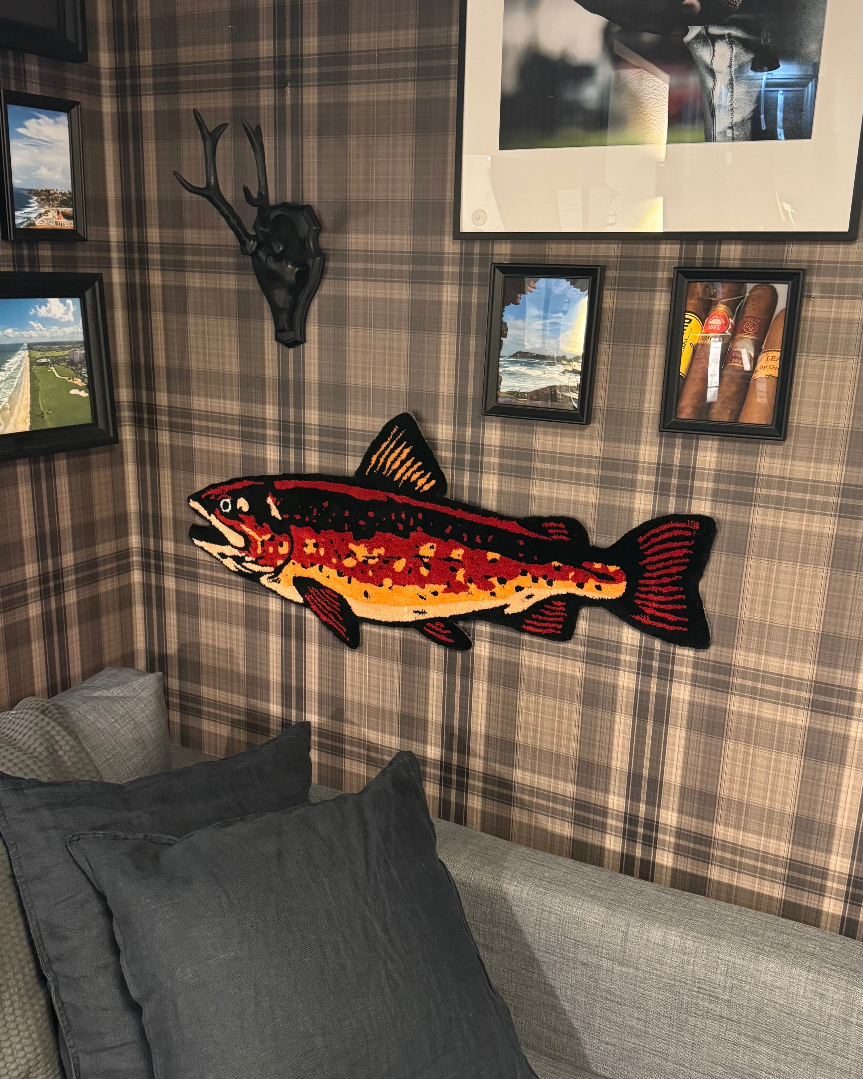 FISH RUG (SUNSET RED) – RUGSODA