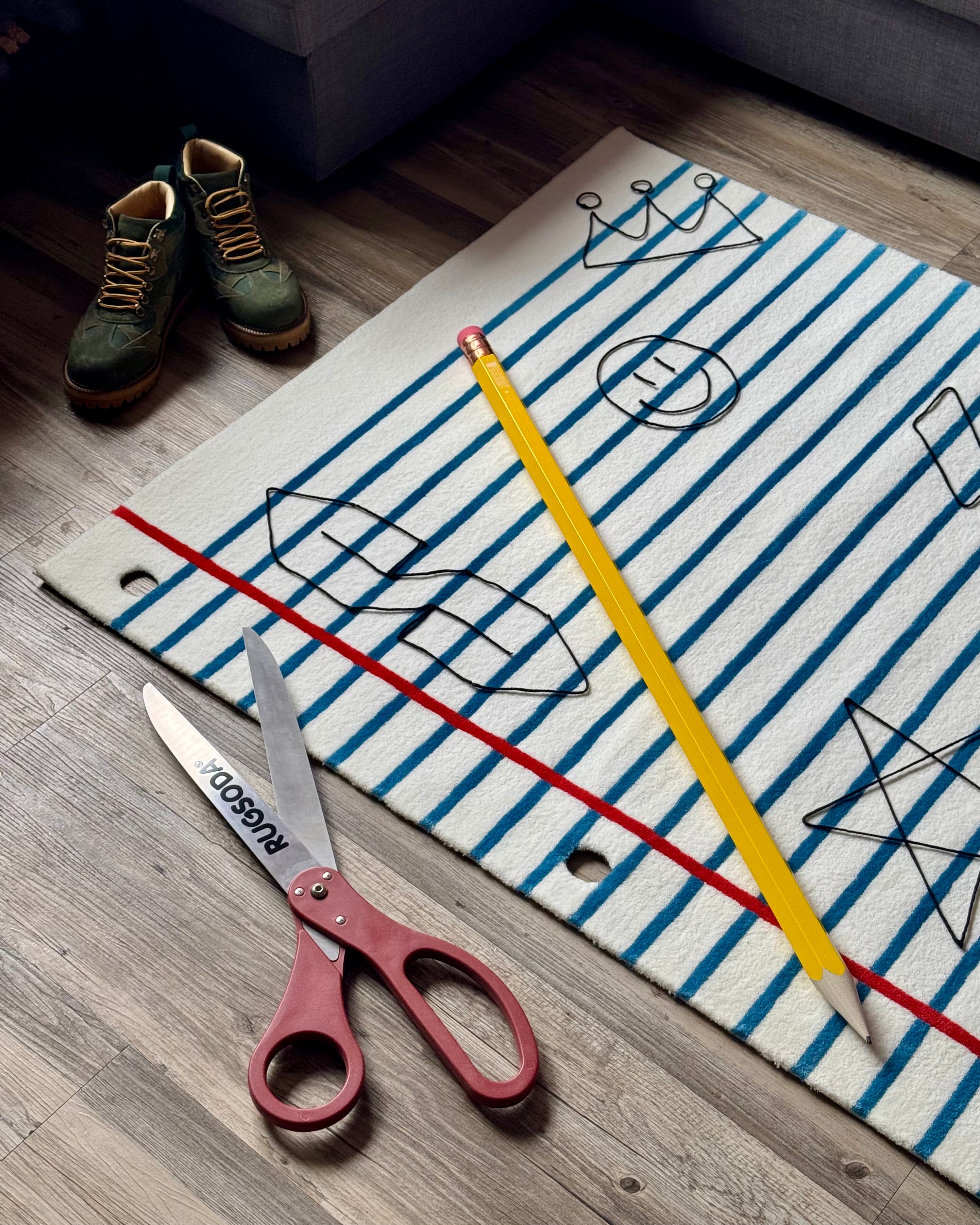 PAPER RUG + PENCIL