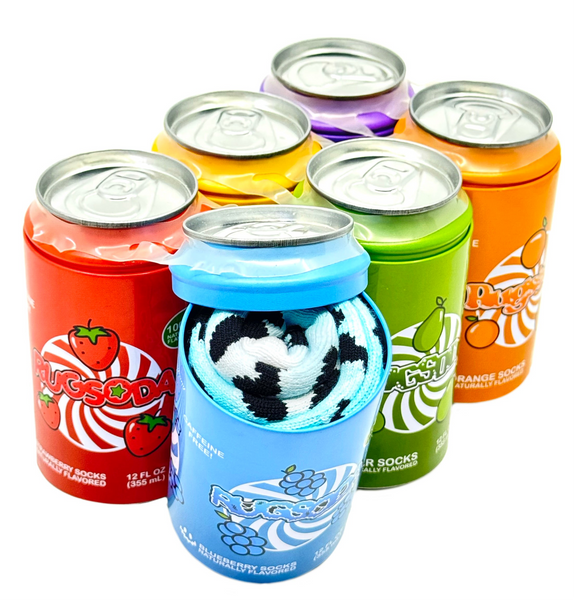 6 PACK OF SODA SOCKS – RUGSODA