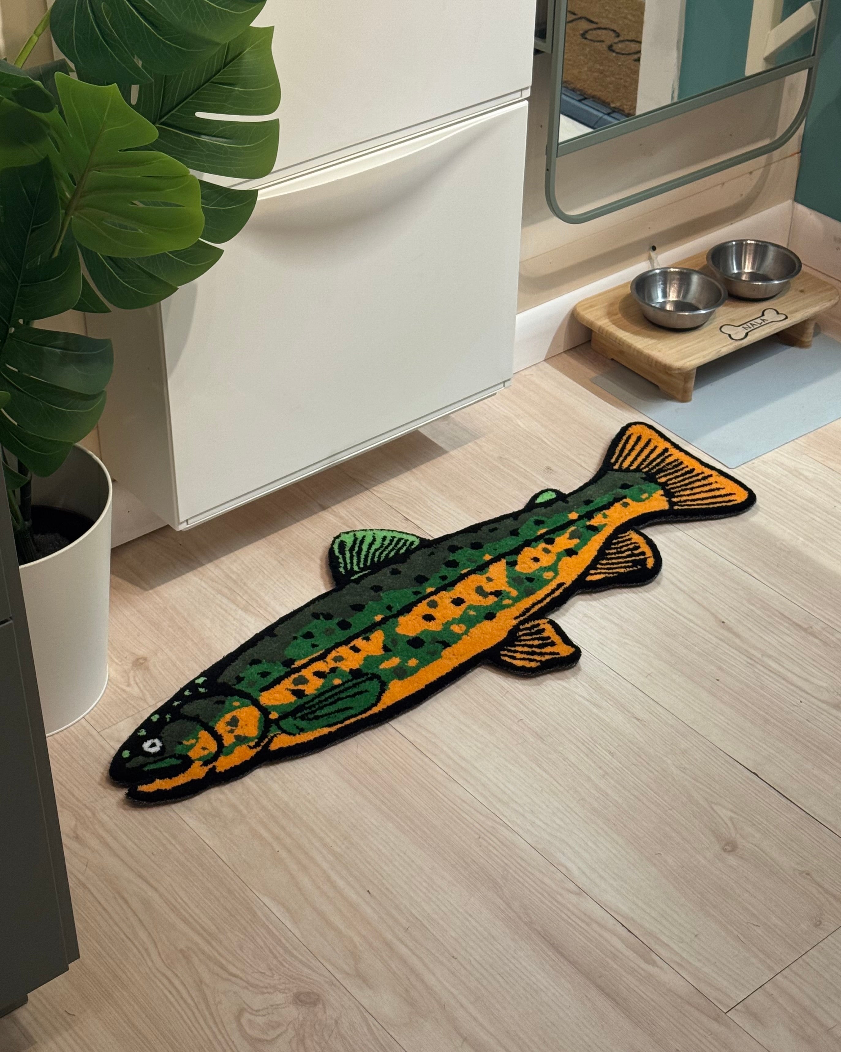 FISH RUG (CITRUS GREEN)