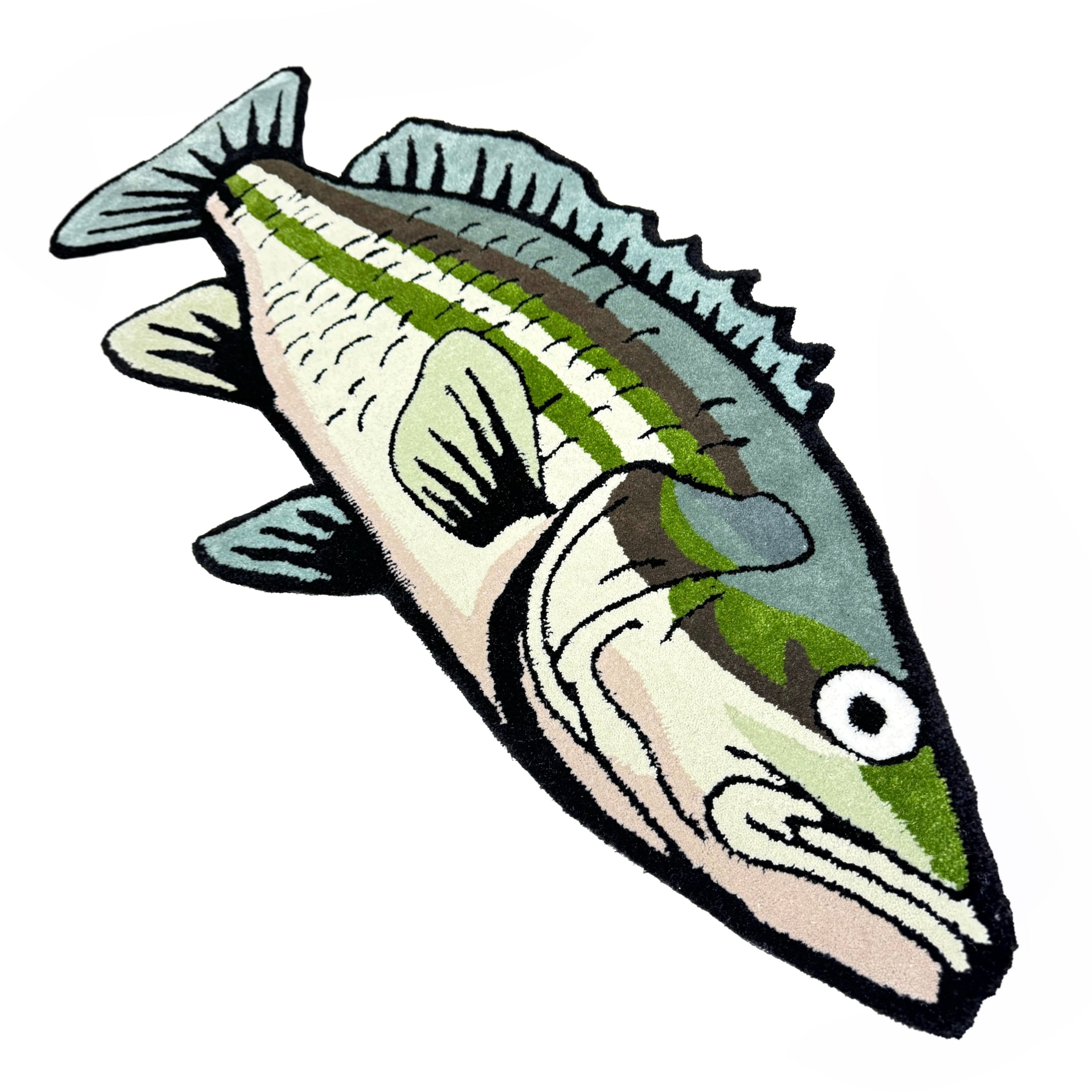 FISH RUG (SLATE GREEN)