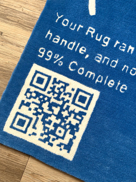 BLUE SCREEN RUG