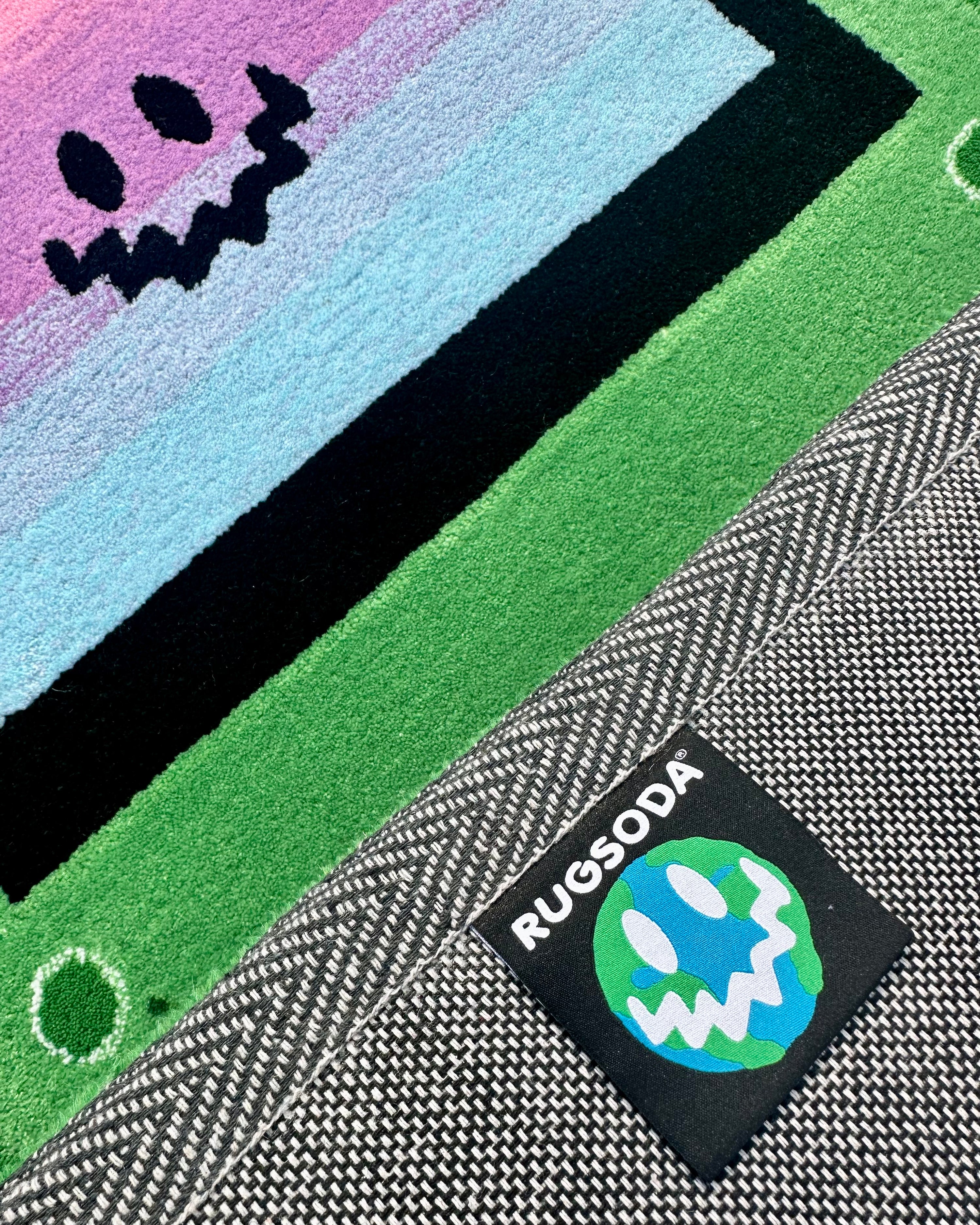 HANDHELD RUG GREEN