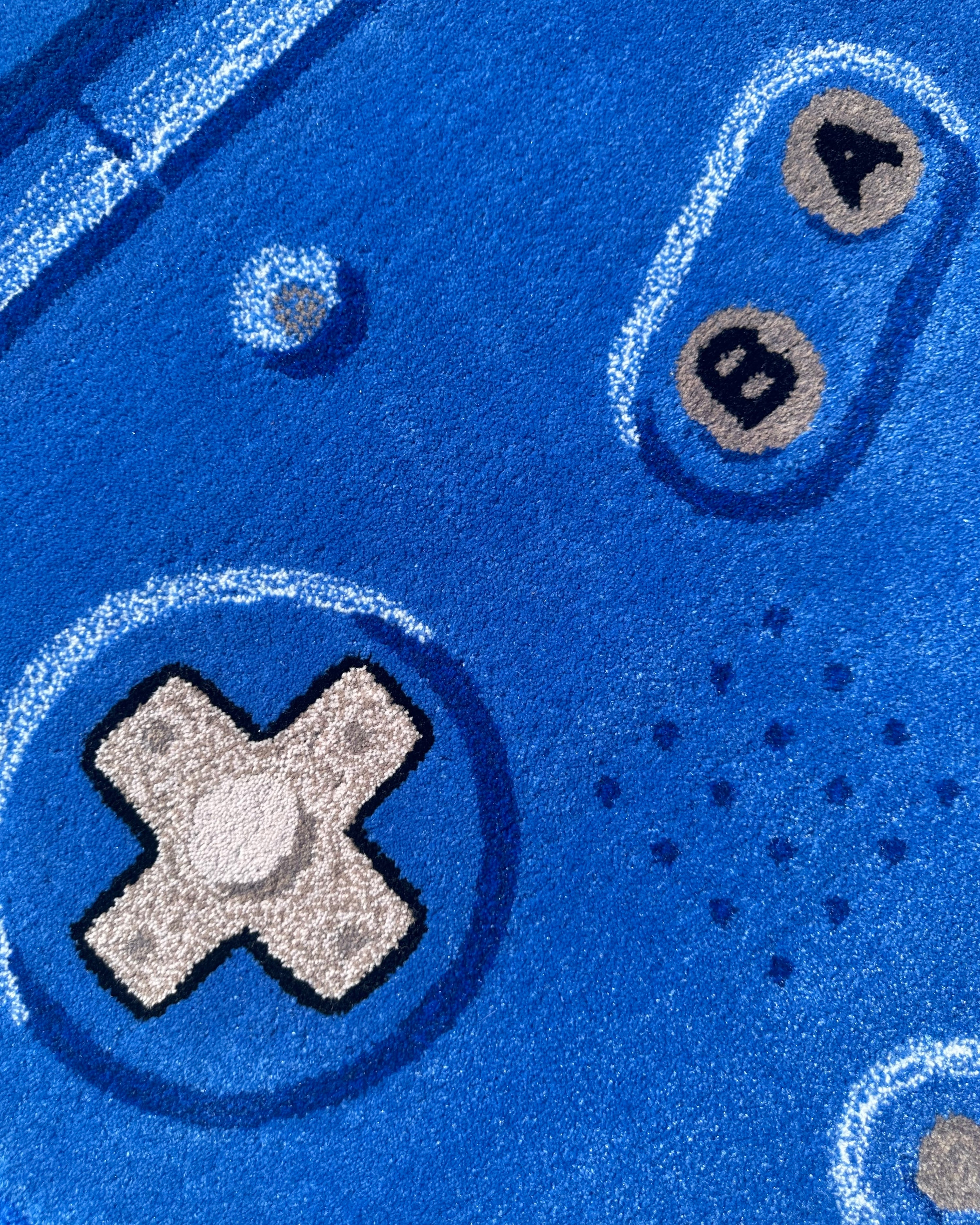 HANDHELD RUG BLUE