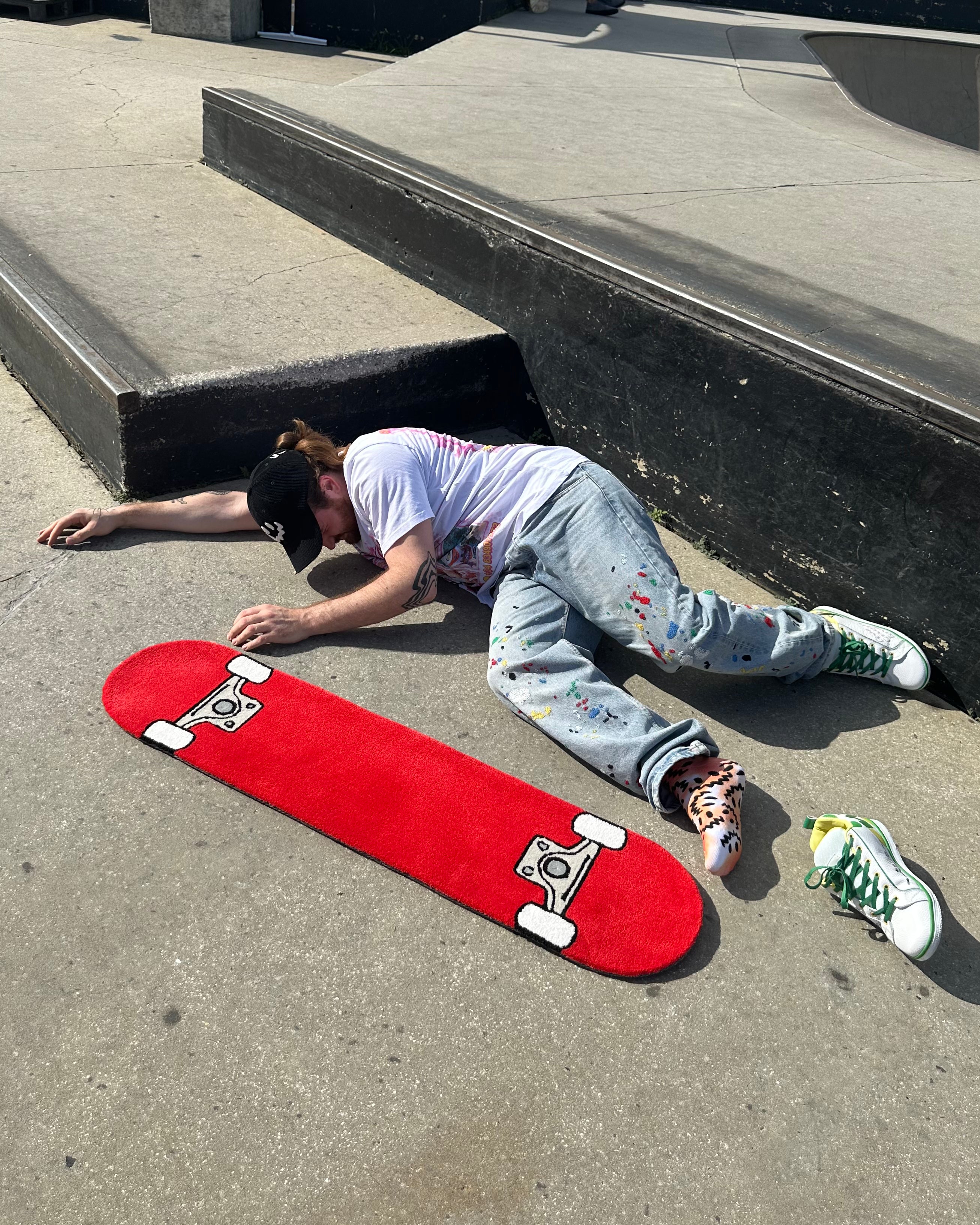 SKATEBOARD RUG ROULETTE