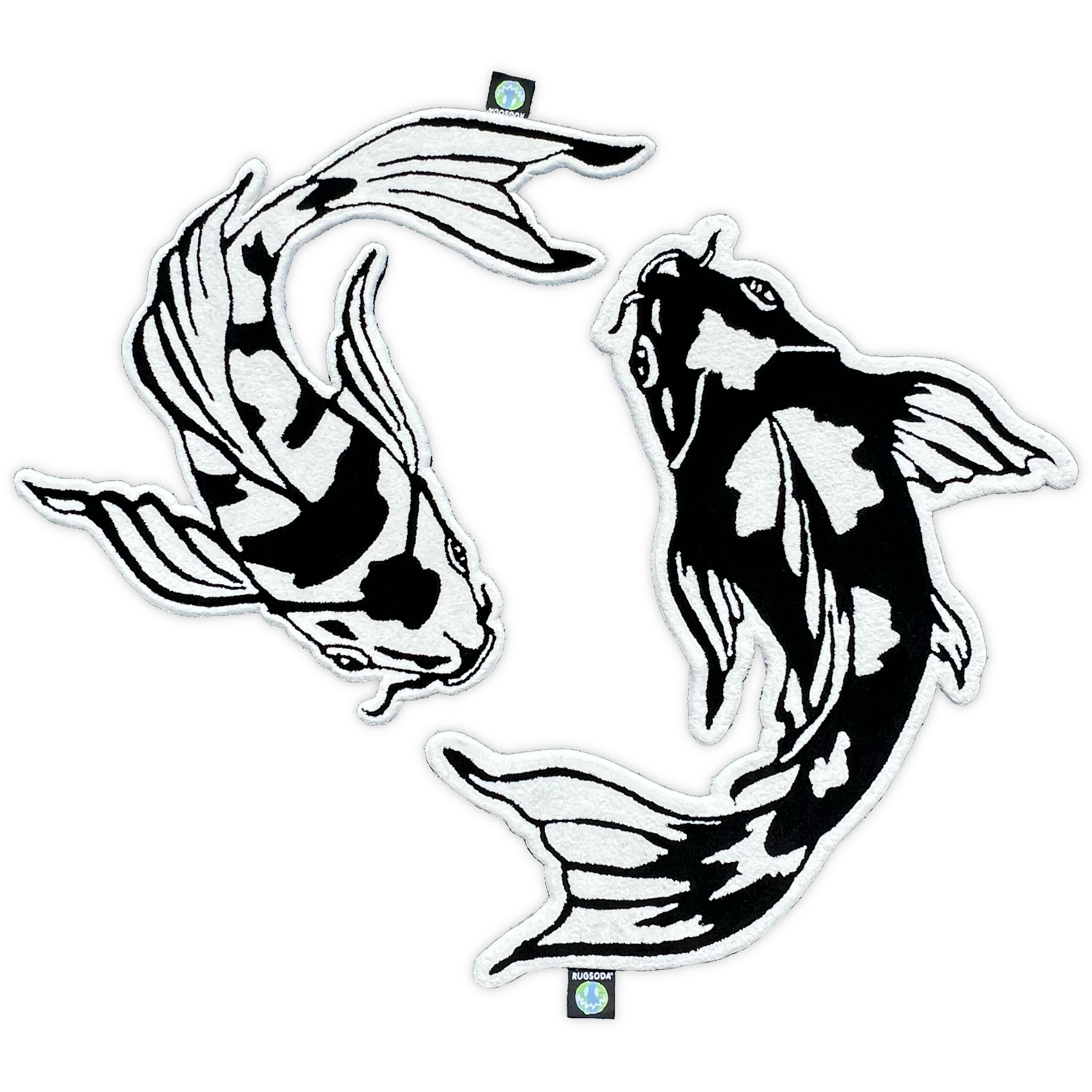YIN-YANG KOI FISH RUGS