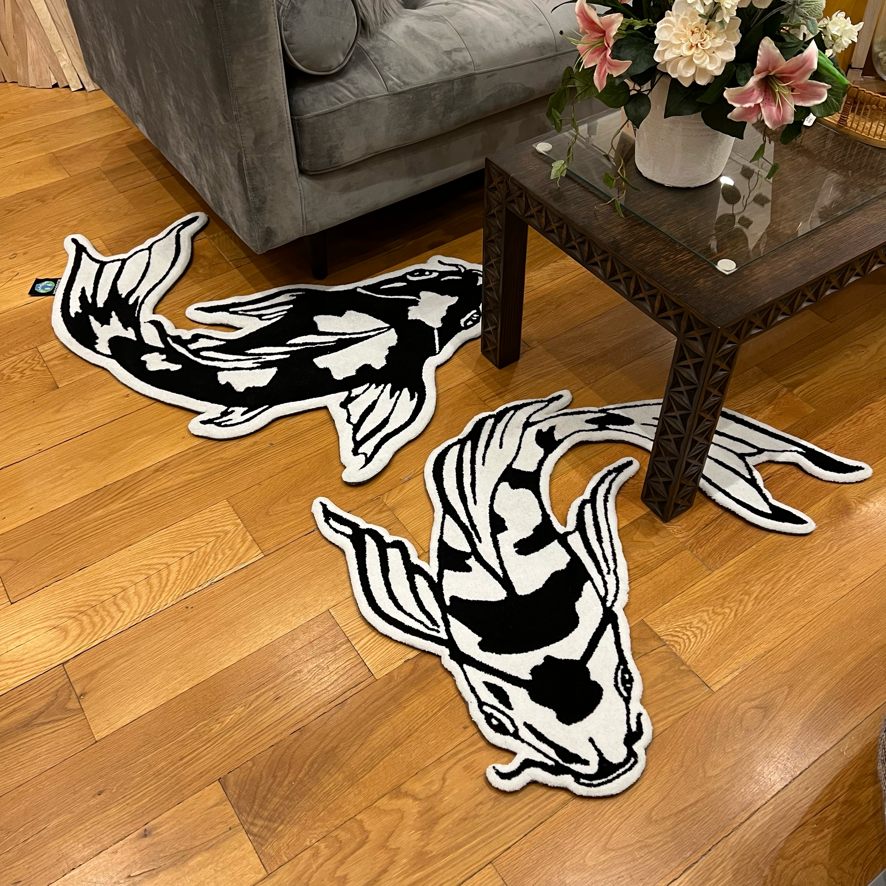 YIN-YANG KOI FISH RUGS